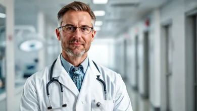 Almanya'da doktor maaşları, uzmanlık alanlarına göre kazanç farklarını gösteren infografik.