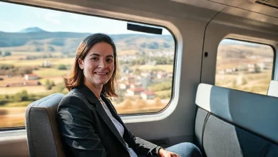 Almanya'da araba yerine toplu taşıma kullanan insanlar. Çevre dostu, ekonomik ve konforlu ulaşım avantajları.