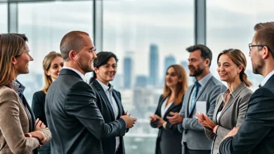 Almanya'da profesyonel network oluşturarak kariyerini şekillendiren bir görsel.