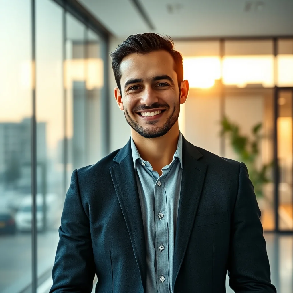 Almanya'da modern bir ofiste dizüstü bilgisayarla çalışarak farklı bir kariyerle yeniden başaran genç bir profesyonel.