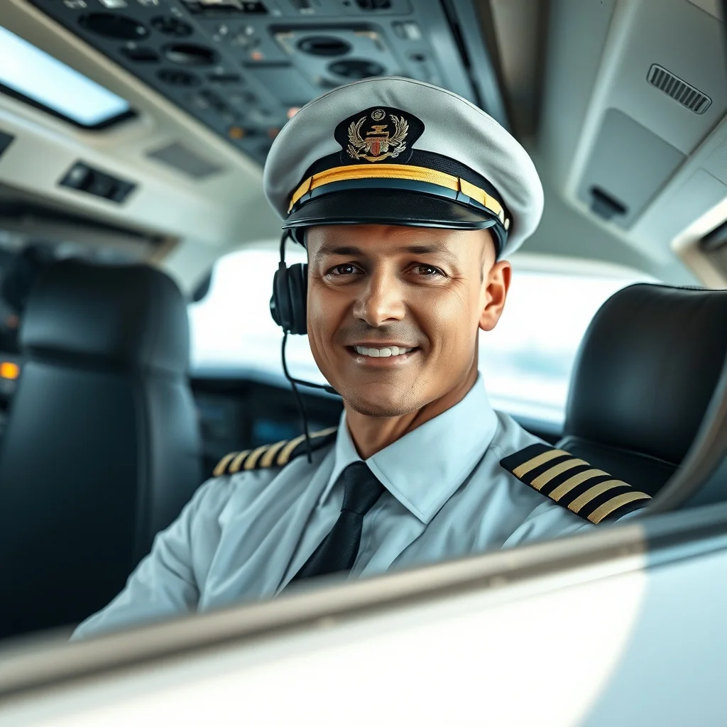 Modern bir kokpitte uçuş kontrollerini yöneten Almanya'da yolcu uçağı pilotu ve dijital gösterge paneli.