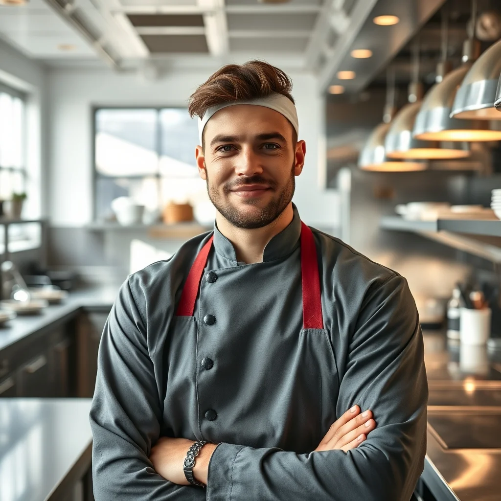 Wiesbaden'de şık bir restoranda tepsi taşıyan gastronomi çalışanının net maaşını temsil eden euro banknotları.